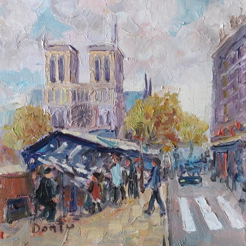 Painting Notre-Dame de Paris en automne  by Dontu Grigore | Painting Figurative Urban Oil