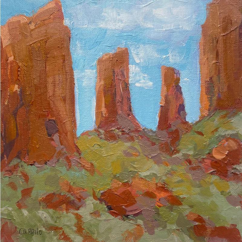 Painting Sedona Beauty by Carrillo Cindy  | Painting Figurative Landscapes Oil