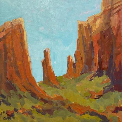 Painting Good Morning Sedona by Carrillo Cindy  | Painting Figurative Oil Landscapes