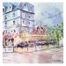 Peinture Café le vrai Paris Montmartre par Bailly Kévin | Carré d'artistes