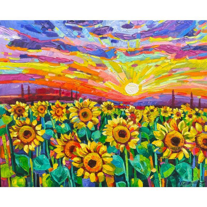 Peinture When the sunflowers bloom par Georgieva Vanya | Tableau
