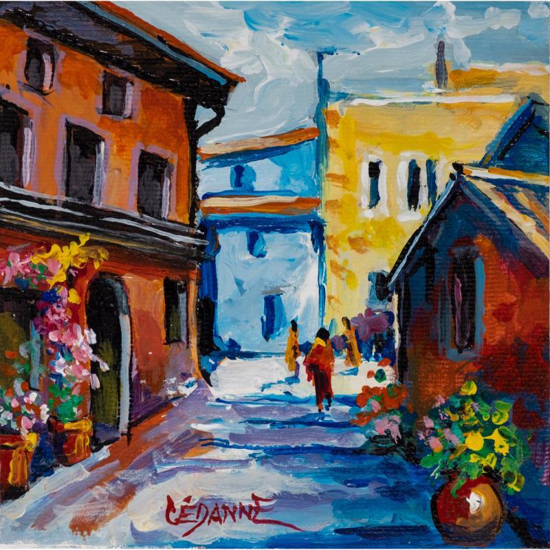 Painting Ombre et lumière d'été by Cédanne | Painting Figurative Acrylic, Oil Landscapes, Life style, Urban