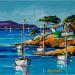 Gemälde Paysage côtier von Cédanne | Gemälde Figurativ Landschaften Marine Öl Acryl