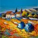 Painting Une journée dans les Alpilles by Cédanne | Painting Figurative Landscapes Oil Acrylic