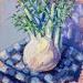Peinture Fenouil à carreaux  par Aliamus Béatrice  | Tableau Impressionnisme Natures mortes Gouache