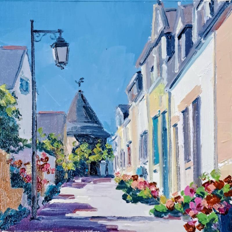 Painting Ruelle de la trinité St Mer  by Aliamus Béatrice  | Painting Figurative Landscapes Urban Architecture Oil