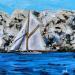 Painting Toutes voiles dehors by Rey Ewa | Painting Figurative Landscapes Acrylic