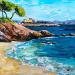 Painting Hyères by Rey Ewa | Painting Figurative Landscapes Acrylic