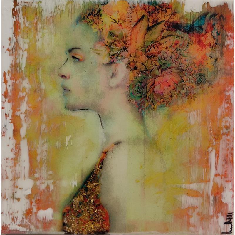 Painting Perfil Plantada by Bofill Laura | Painting Figurative Portrait Acrylic Resin