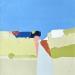 Peinture Week end 1 par Hirson Sandrine  | Tableau Abstrait Paysages Nature Minimaliste Huile