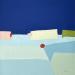 Peinture Week end 3 par Hirson Sandrine  | Tableau Abstrait Paysages Nature Minimaliste Huile