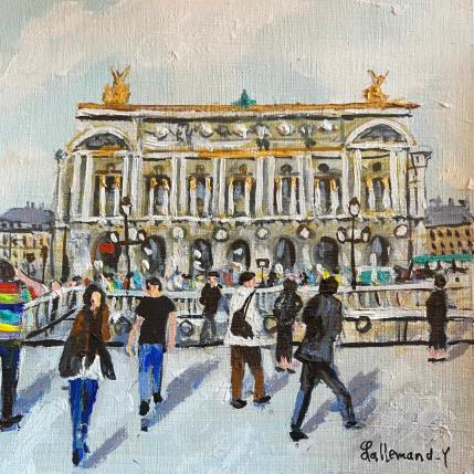 Painting Opéra Garnier by Lallemand Yves | Painting Figurative Acrylic Pop icons, Urban