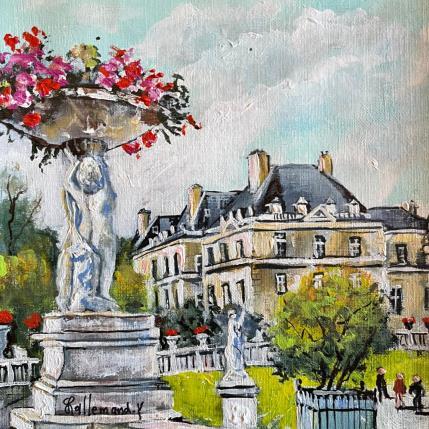 Painting Jardin du Luxembourg by Lallemand Yves | Painting Figurative Acrylic Pop icons, Urban