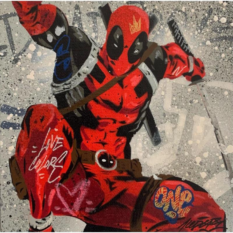 Peinture Deadpool 1  par Kedarone | Tableau Pop-art Acrylique, Graffiti Icones Pop