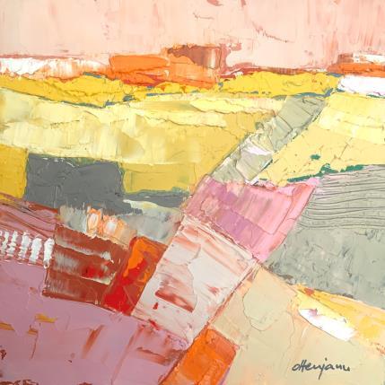 Painting Sunny fields by Ottenjann Andrea | Painting Abstract Oil Landscapes, Pop icons