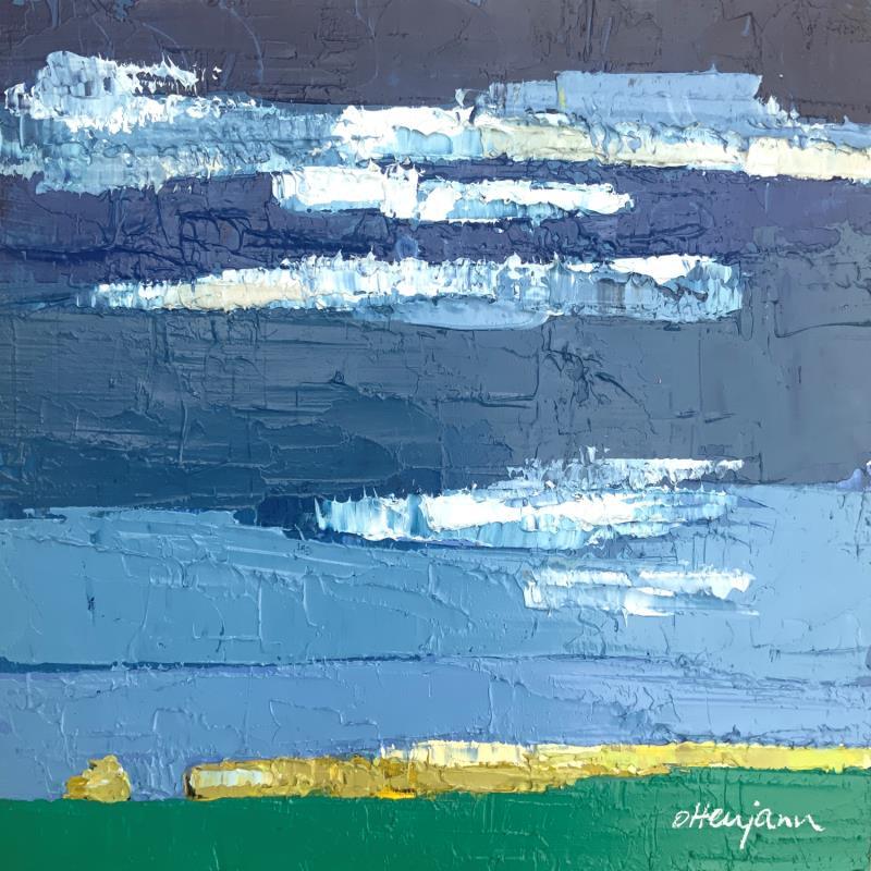 Painting Le ciel bleu by Ottenjann Andrea | Painting Abstract Oil Landscapes, Pop icons