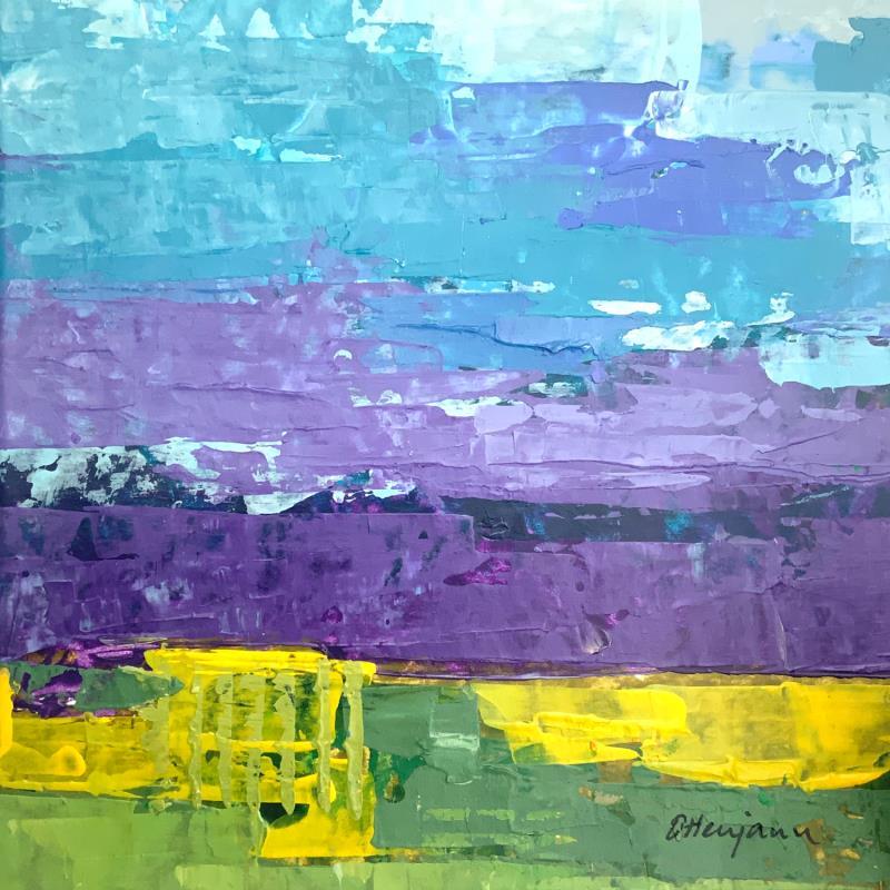 Painting Le printemps arrive by Ottenjann Andrea | Painting Abstract Landscapes Acrylic