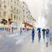 Painting Petite pluie by Raffin Christian | Painting Figurative Urban Oil