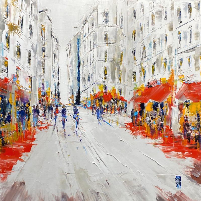 Painting Vers 16h by Raffin Christian | Painting Figurative Oil Urban