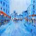 Painting Place du Tertre by Raffin Christian | Painting Figurative Urban Oil