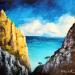 Painting Les Calanques by Rochette Patrice | Painting Figurative Landscapes Oil