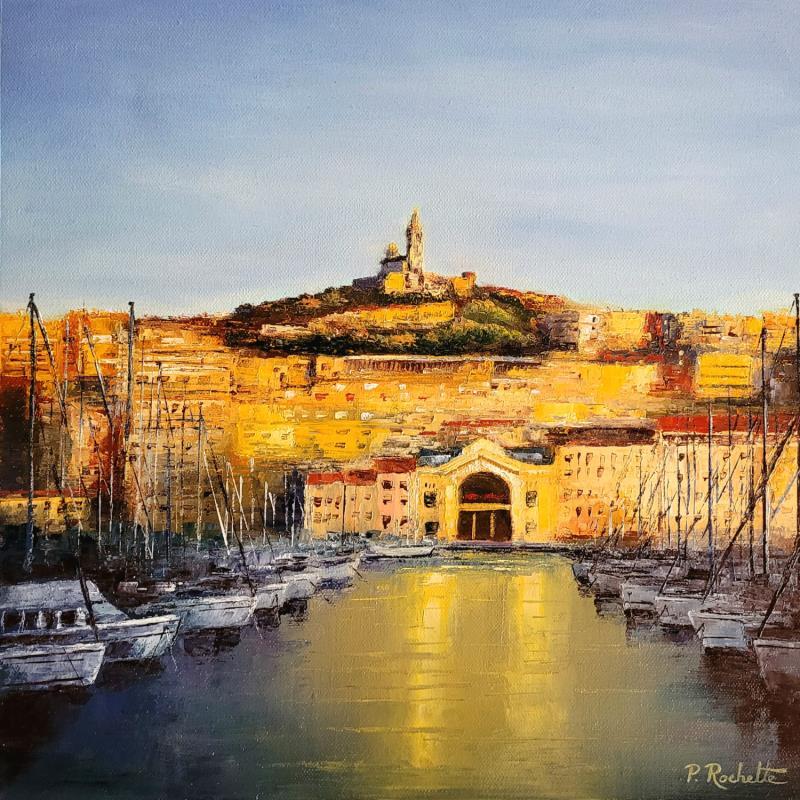 Gemälde Vieux Port de Marseille  von Rochette Patrice | Gemälde Figurativ Urban Öl
