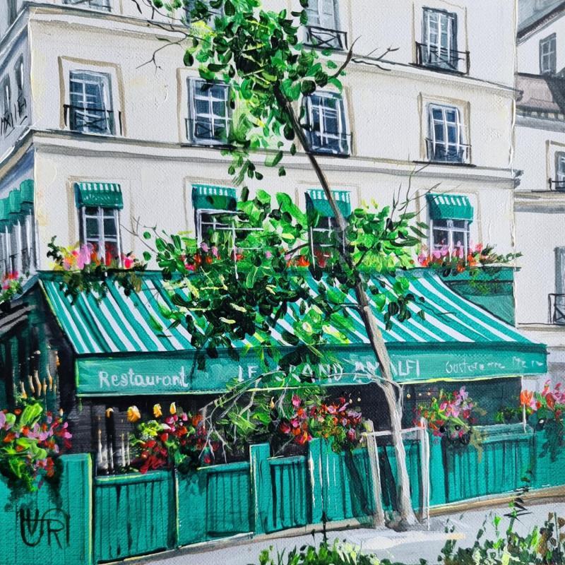 Peinture  Le grand amalfi. Paris par Rasa | Tableau Figuratif Acrylique Urbain