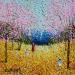 Gemälde Terre et mer von Dessapt Elika | Gemälde Impressionismus Acryl Sand