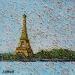 Gemälde La Tour Eiffel von Dessapt Elika | Gemälde Impressionismus Acryl Sand