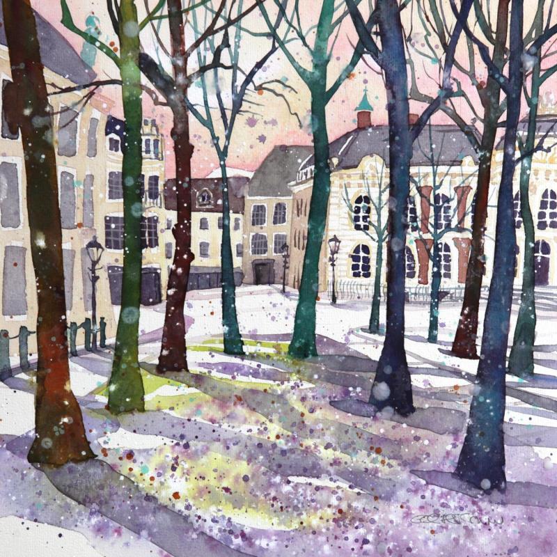 Painting NO.  2487  THE HAGUE LANGE VOORHOUT KNEUTERDIJK by Thurnherr Edith | Painting Subject matter Watercolor Urban