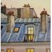 Painting Paris Chambre de bonne by Decoudun Jean charles | Painting Figurative Urban Watercolor