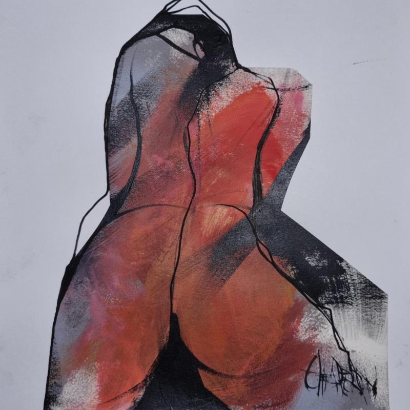 Painting Chaude by Chaperon Martine | Painting Figurative Nude Acrylic