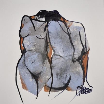 Painting Histoire de vie 1 by Chaperon Martine | Painting Figurative Acrylic Nude