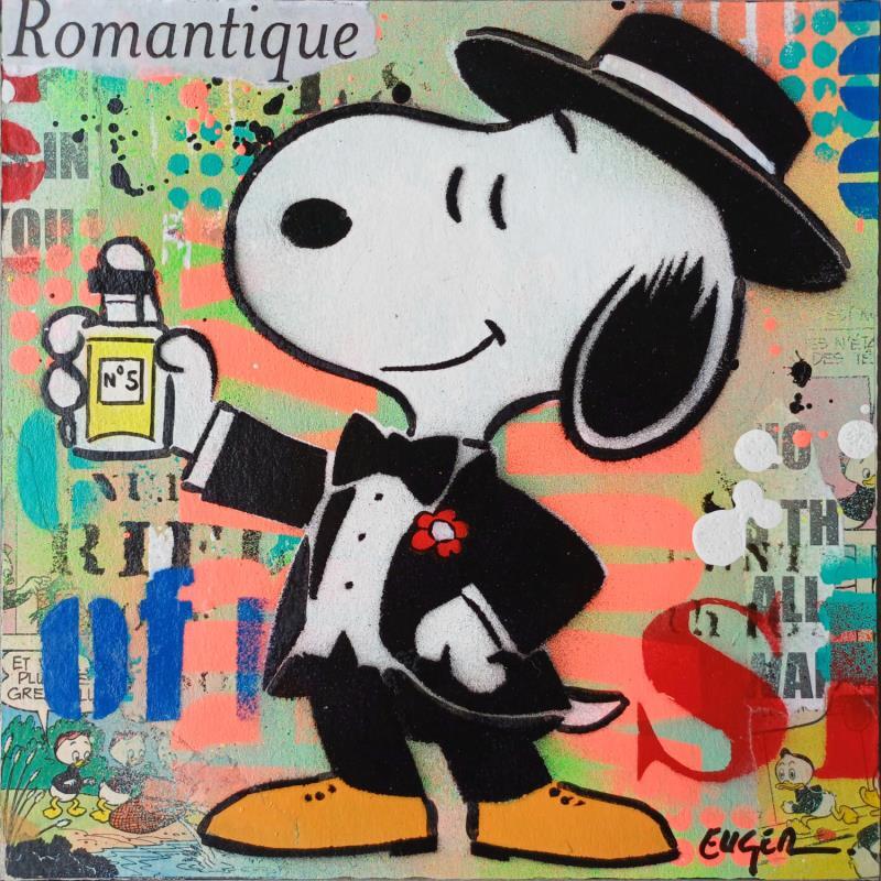Gemälde ROMANTIQUE von Euger Philippe | Gemälde Pop-Art Pop-Ikonen Acryl Collage