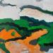 Painting Montagne Sainte Victoire by Du Planty Anne | Painting Figurative Nature Acrylic