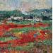 Painting Coquelicots en Provence by Vaudron | Painting Figurative