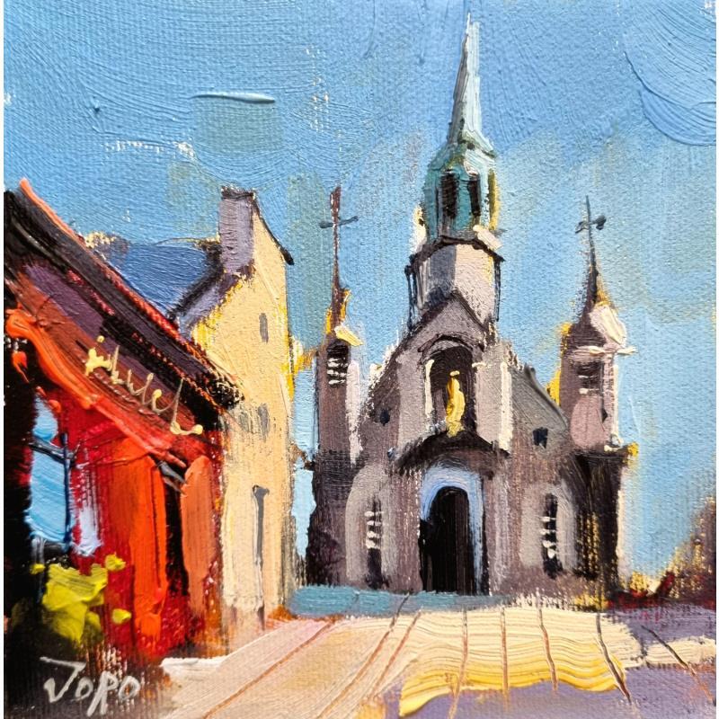 Painting Notre de dame de bon secours by Joro | Painting Figurative Urban Oil