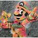 Gemälde Mario Star von Kedarone | Gemälde Pop-Art Pop-Ikonen Graffiti Acryl