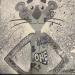 Peinture Gris Moyen Panthère par Kedarone | Tableau Pop-art Icones Pop Graffiti Acrylique