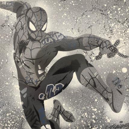 Gemälde Spider Man von Kedarone | Gemälde Pop-Art Acryl, Graffiti Pop-Ikonen