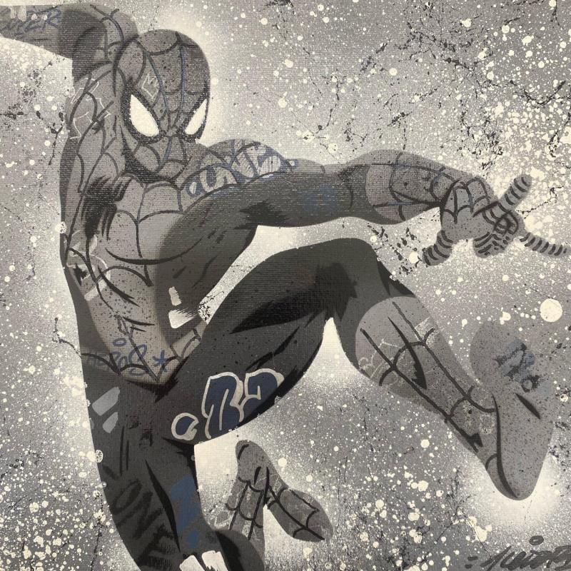 Peinture Spider Man par Kedarone | Tableau Pop-art Icones Pop Graffiti Acrylique