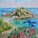 Peinture Isola Bella  par Novokhatska Olga | Tableau Figuratif Marine Nature Huile Acrylique