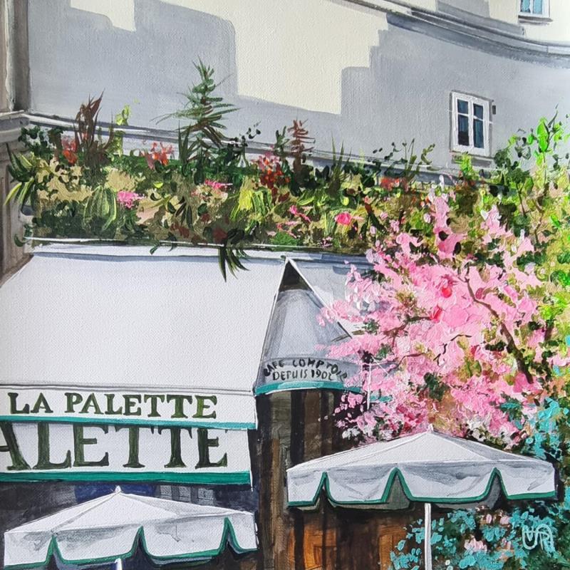 Peinture La Palette par Rasa | Tableau Figuratif Urbain Acrylique