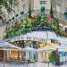 Peinture  Cafe de Flore par Rasa | Tableau Figuratif Urbain Acrylique