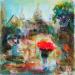 Peinture Montmartre  par Solveiga | Tableau Acrylique