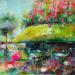 Painting Café de la Poste by Solveiga | Painting Acrylic
