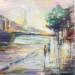 Peinture Le long de la Seine par Yavru Irfan | Tableau Figuratif Huile