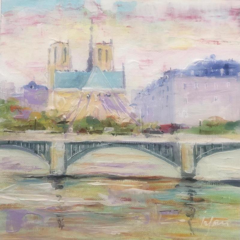 Painting Notre-Dame by Yavru Irfan | Painting Figurative Oil