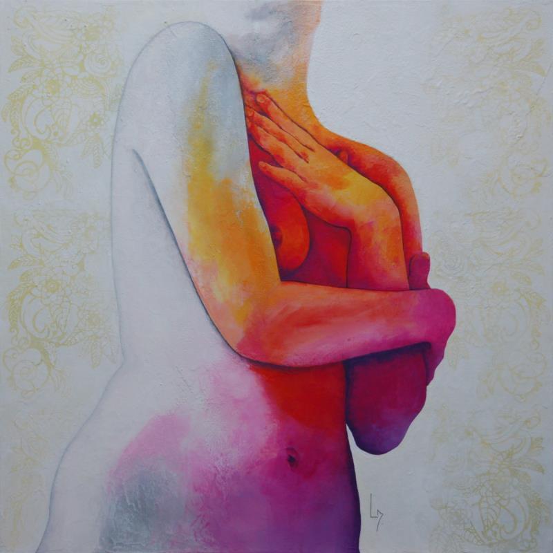 Painting Nu Femme Lilith by Loussouarn Michèle | Painting Figurative Nude Acrylic