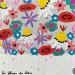 Peinture HAPPY FLOWERS par Mam | Tableau Pop-art Paysages Nature Minimaliste Acrylique